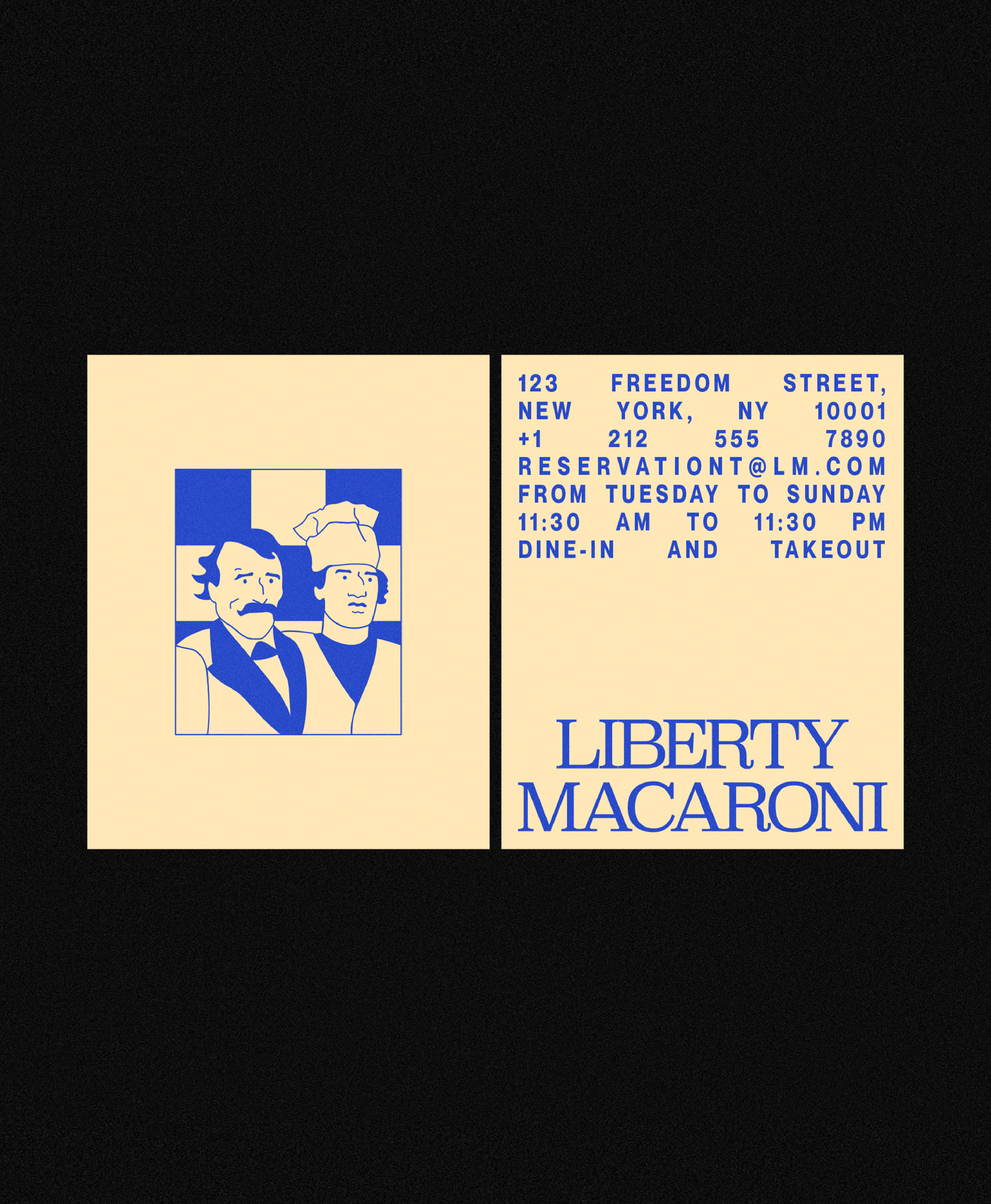 Liberty Macaroni - Art Direction Emma Poupy - Strategy Marine Aubenas