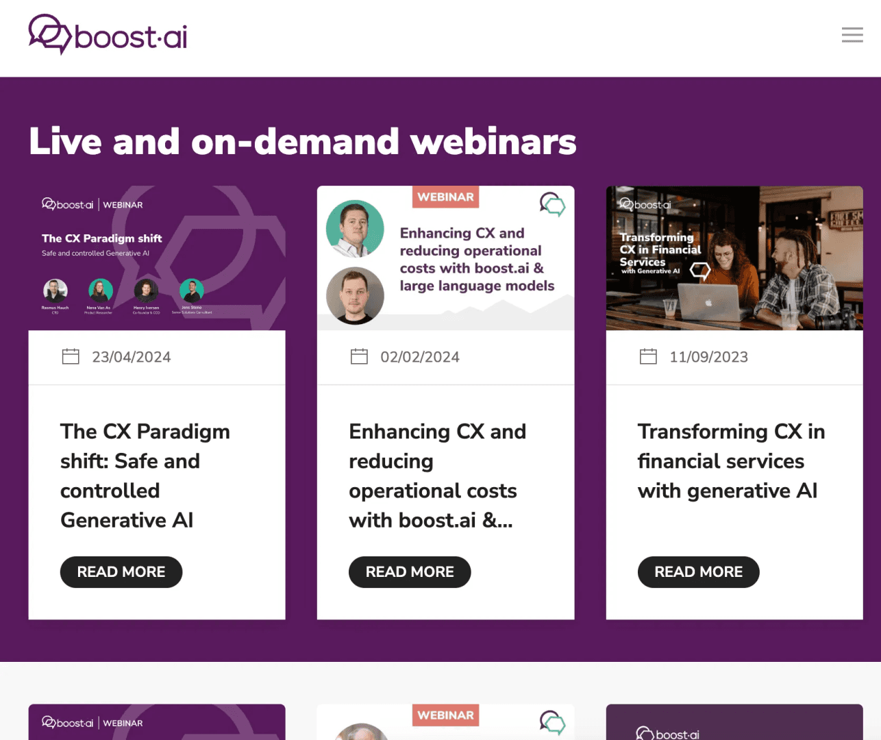Boost.ai Marketing Spotlight: Webinars