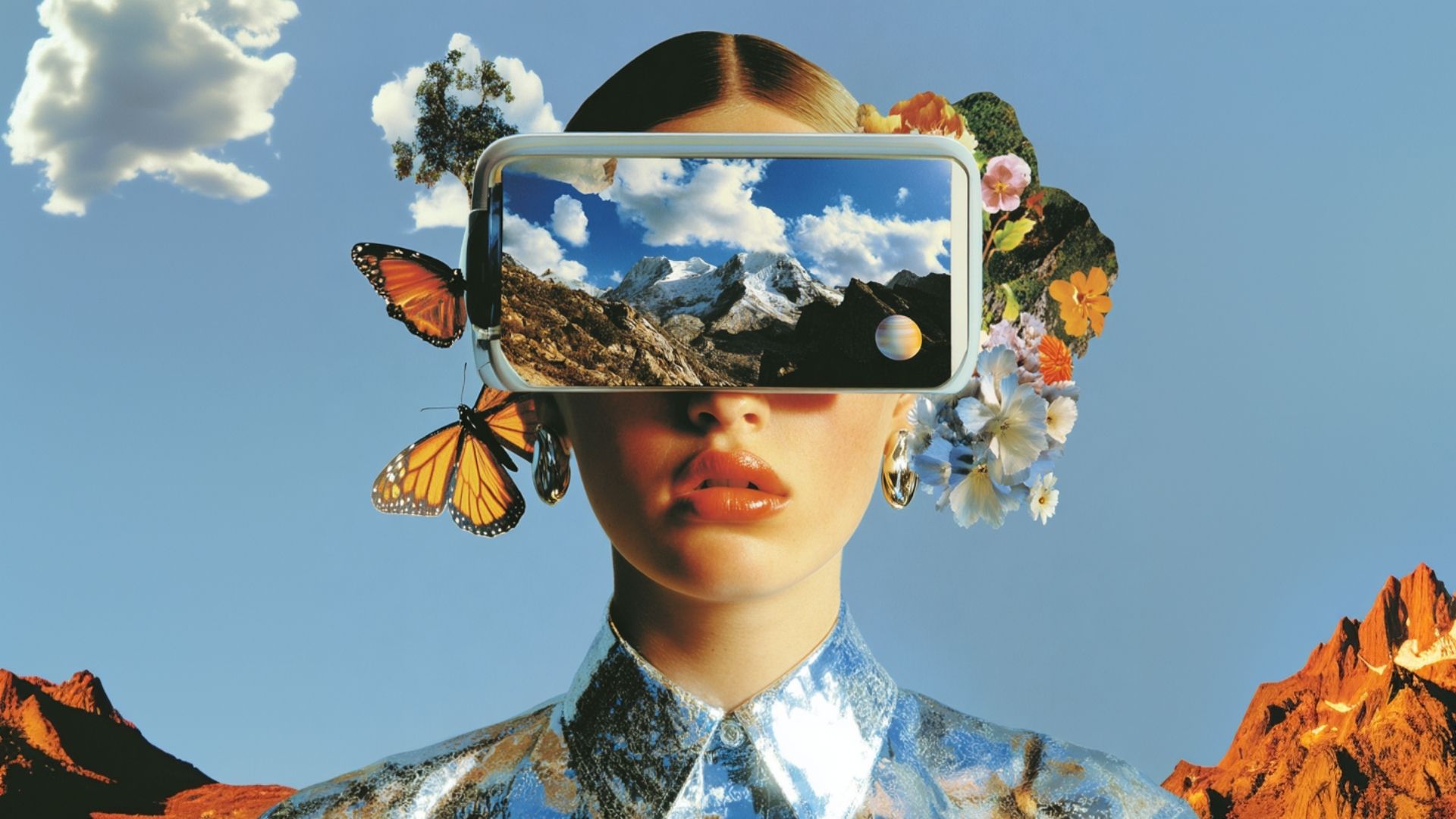 A colorful mosaic tunnel wall is shown.