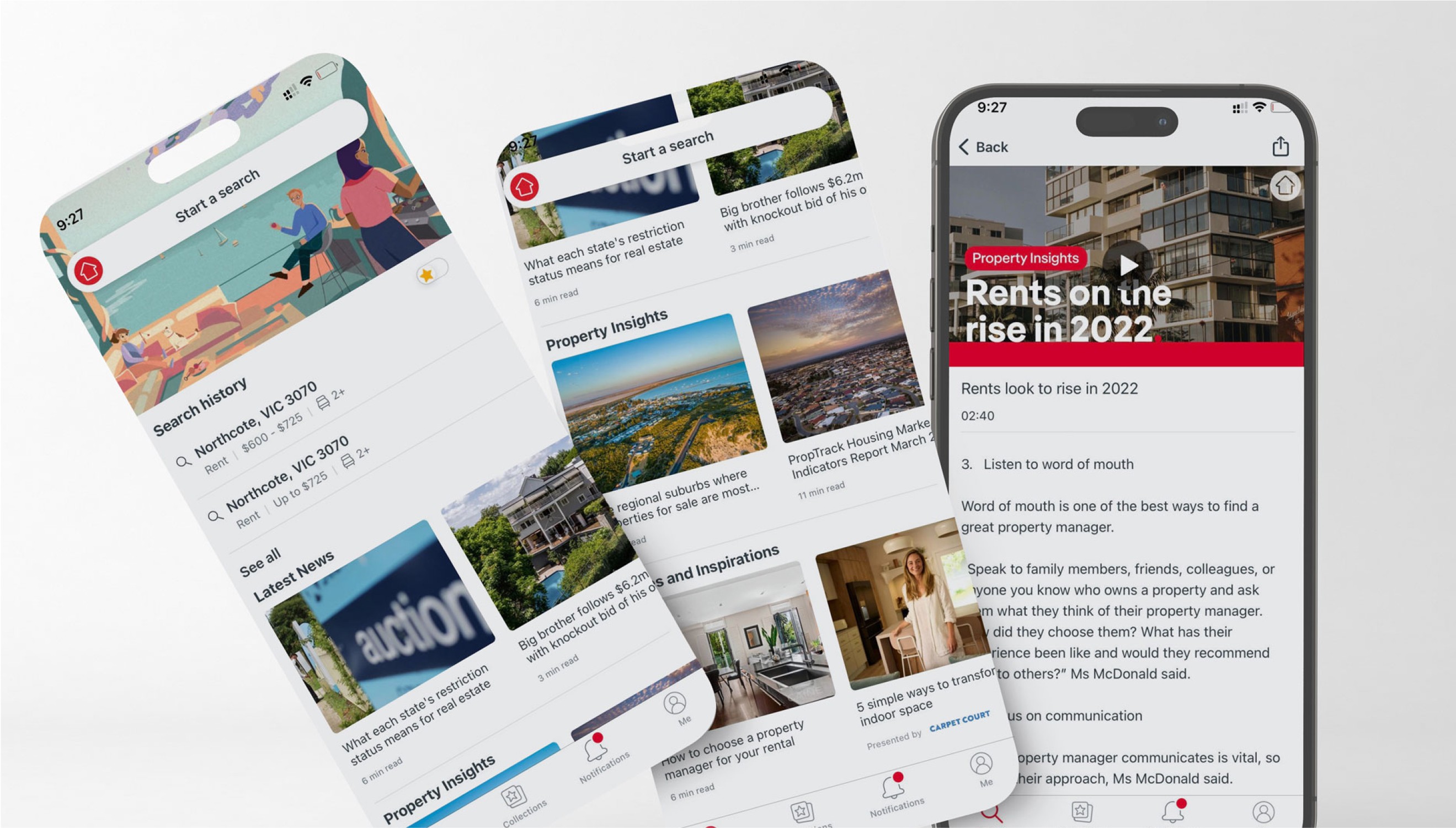 Surrey Gardens and 431 Hampton email design