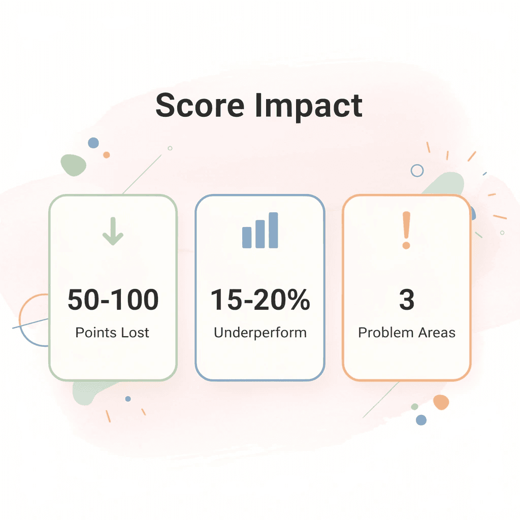 Statistics showing the impact of misunderstanding the SAT structure