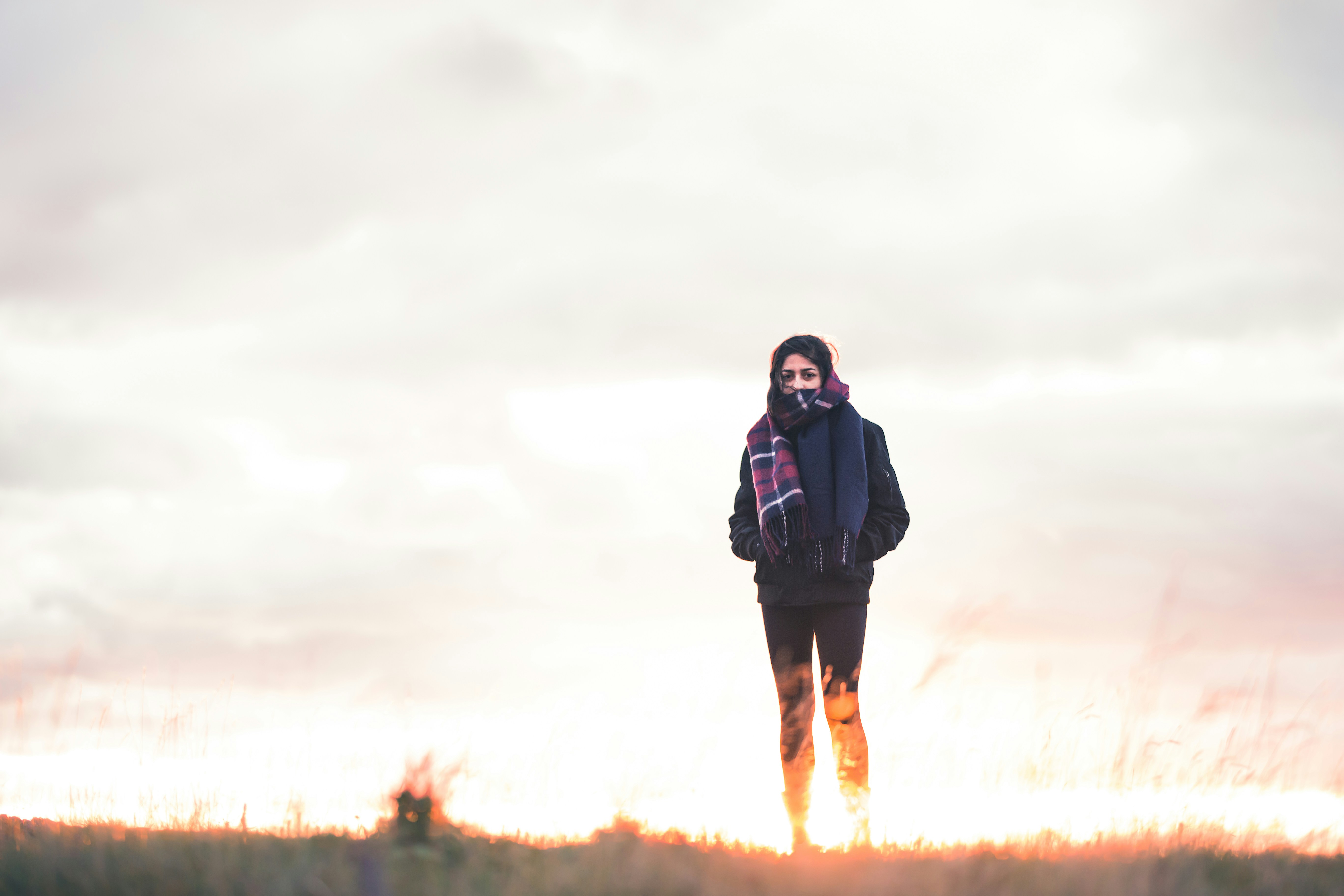 Woman Standing Alone