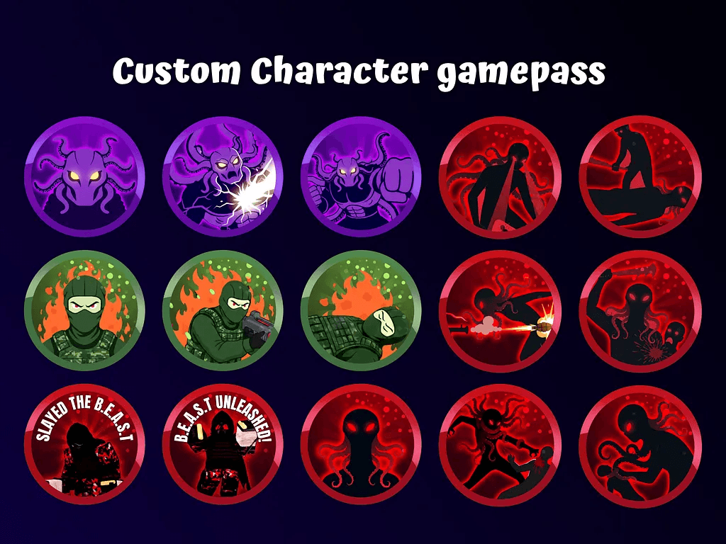Custom character gamepass artwork