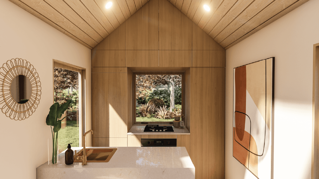 The ultimate space-saving kitchen with plenty of storage