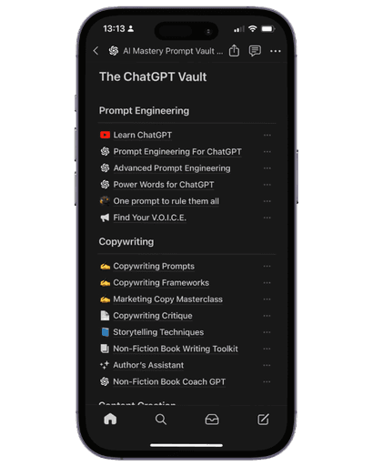 ChatGPT Prompt Vault