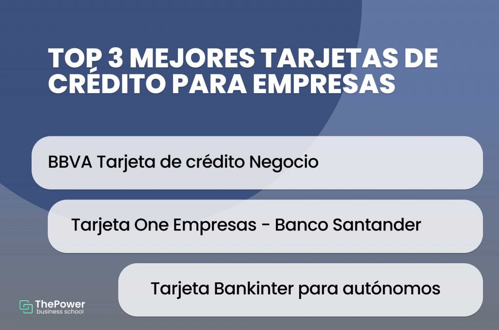 TOP 3 Mejores tarjetas de crédito para empresas