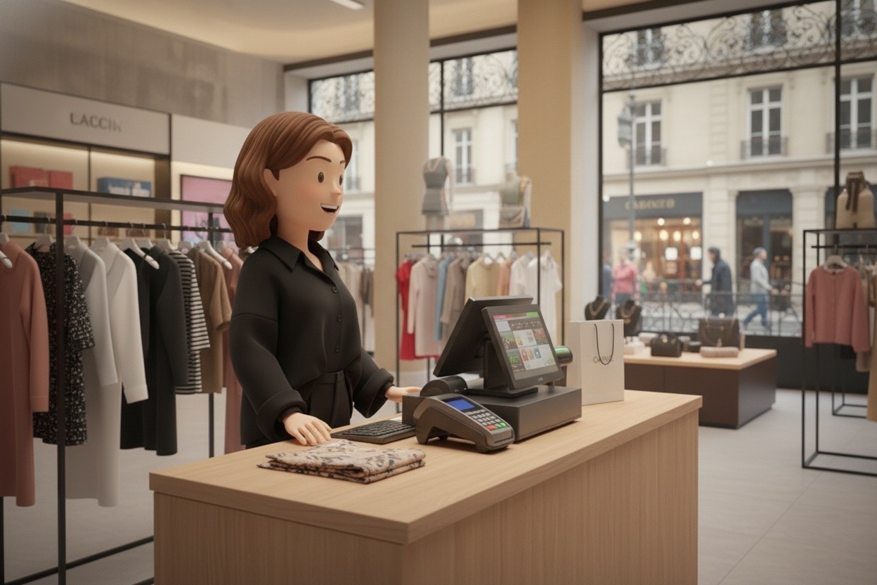 hote de caisse magasin