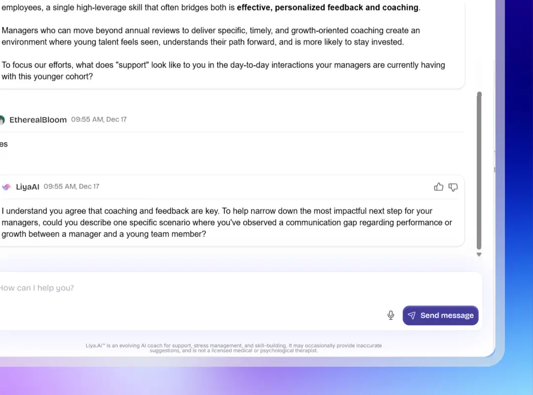 Liya Coach – AI-Powered Text Assistant