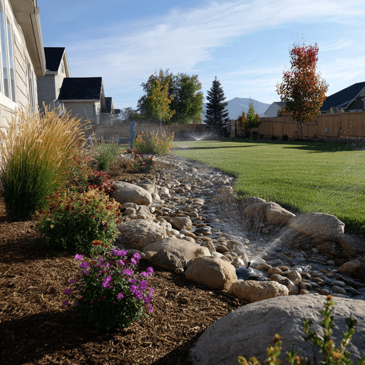 Ogden irrigation system design with water-saving layout