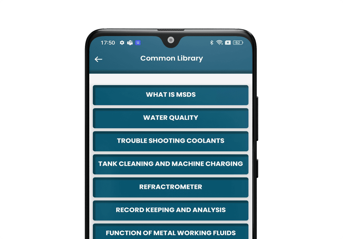 ChemCoolX maintenance dashboard web UI design