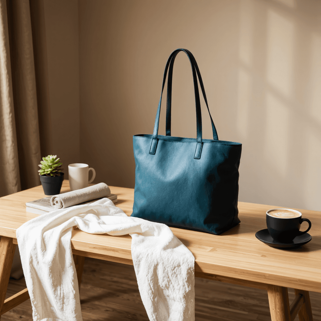product photography of tote bag