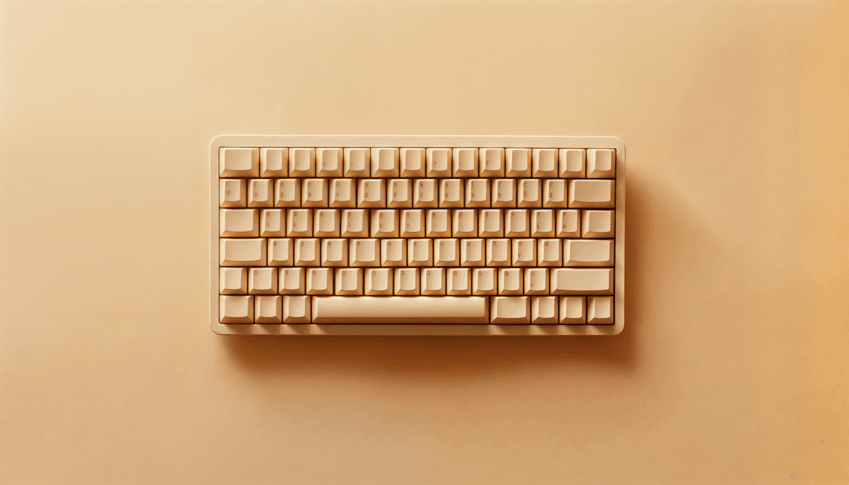 Minimal orange keyboard
