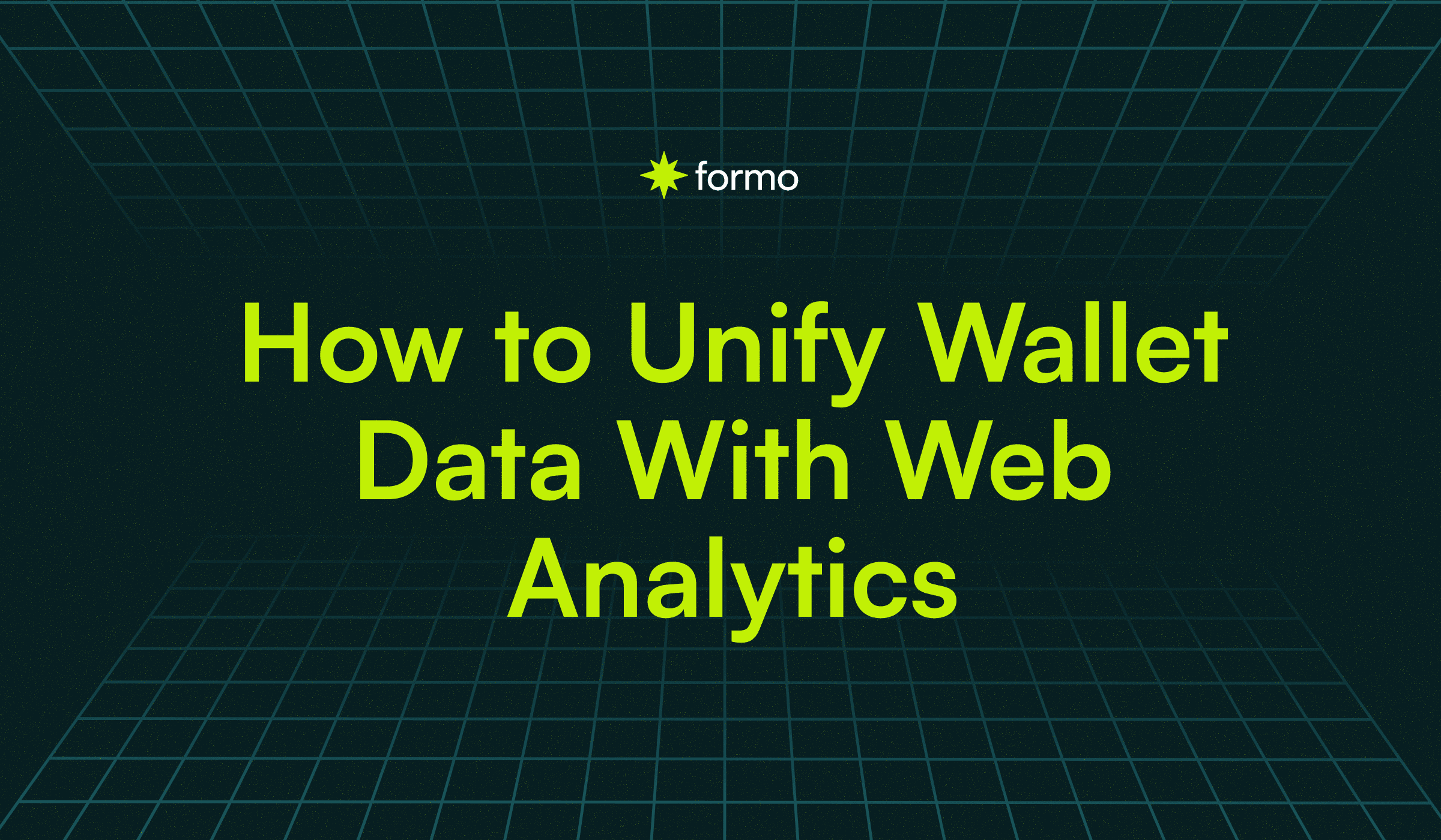 How to Unify Wallet Data With Web Analytics