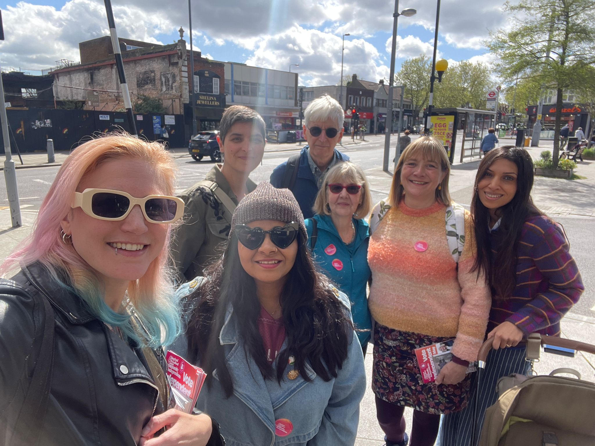Group of Volunteers canvassing