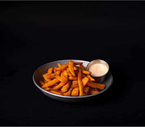 Frites croustillantes avec sauce trempette