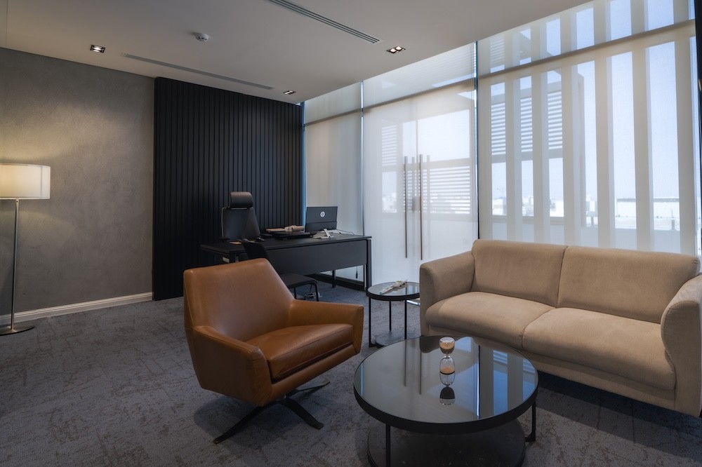 Lobby entrance at DIOM Rubeen 209 headquarters in Riyadh