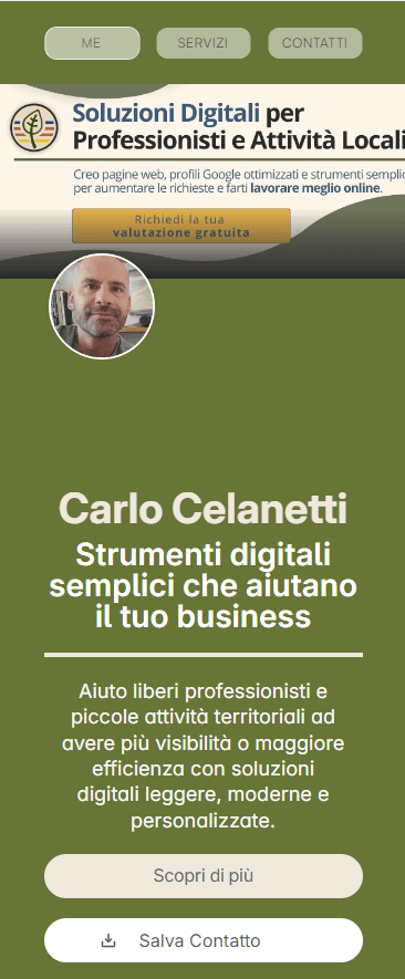 Screen di presentazione professionale di business man