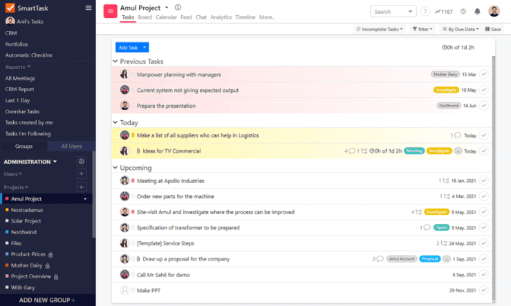 SmartTask task management software