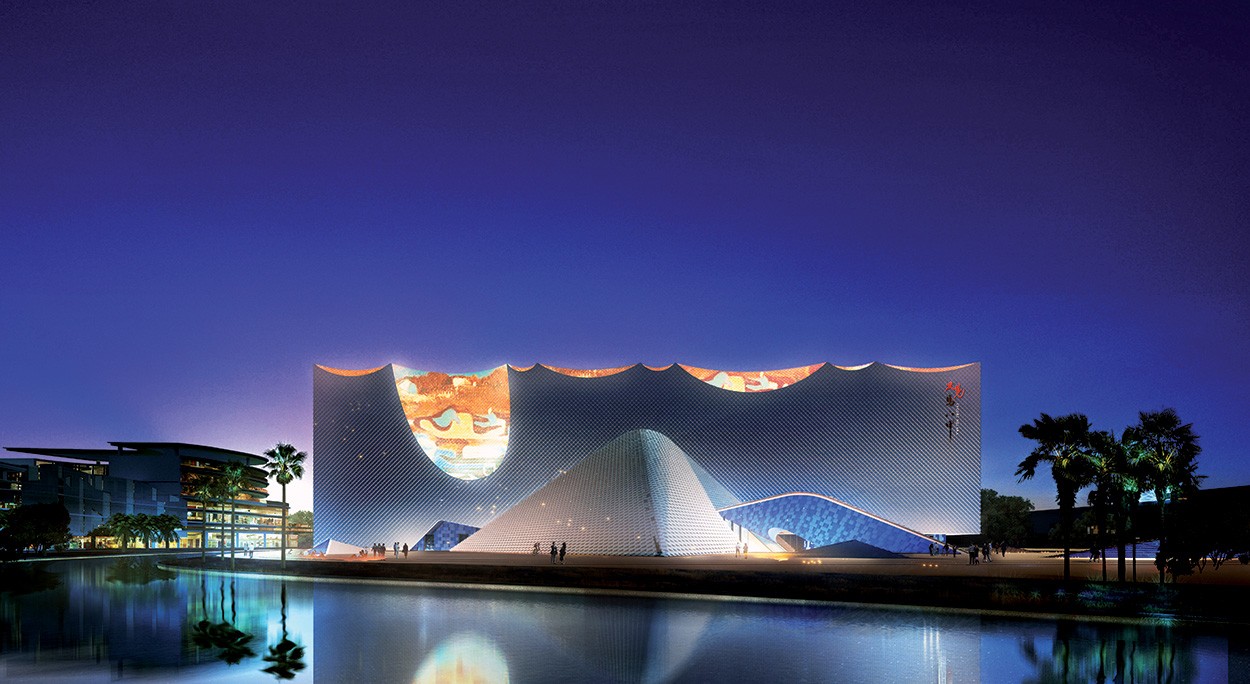 Exterior view of Encore Malacca Impressions Theatre project by Asima Architects