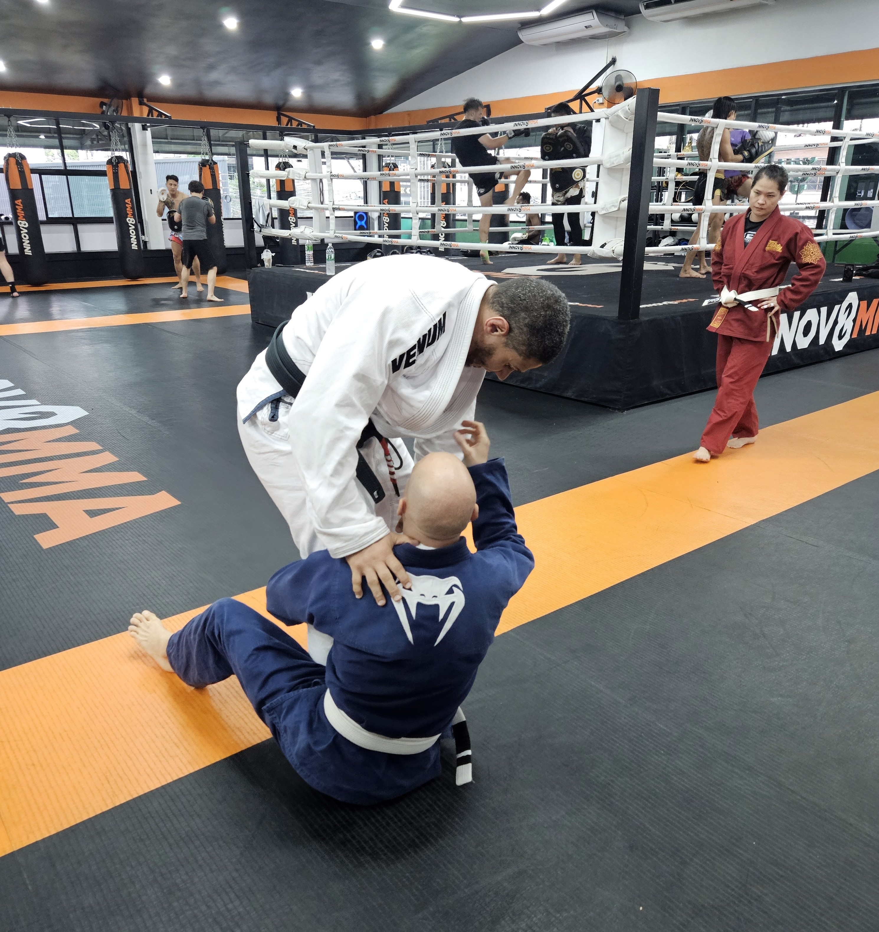 BJJ training at INNOV8 MMA