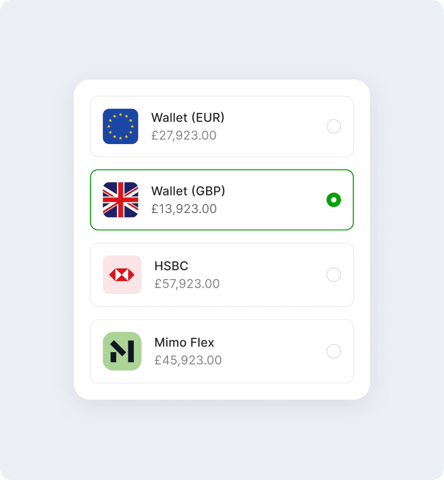 Flexible payment options