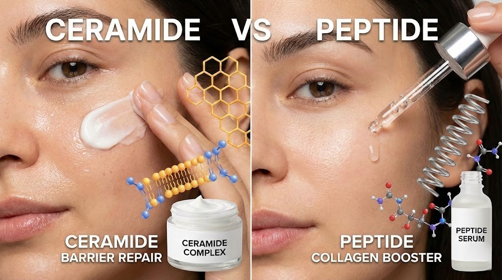 Ceramide vs peptide