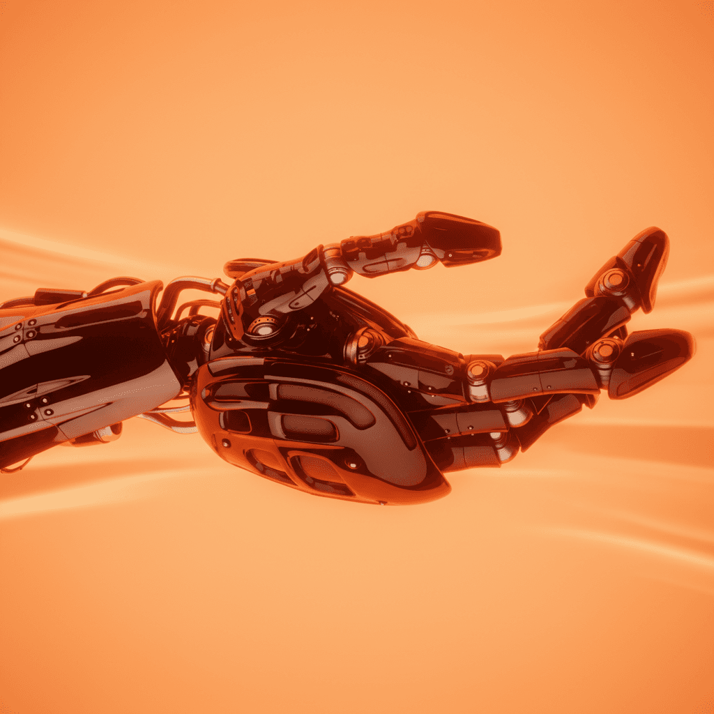 black and white robot illustration