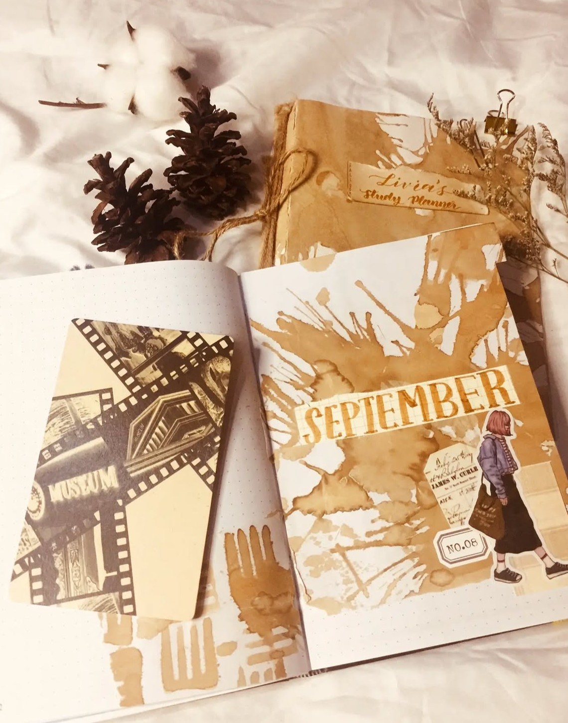 a group of people walking on a sidewalk