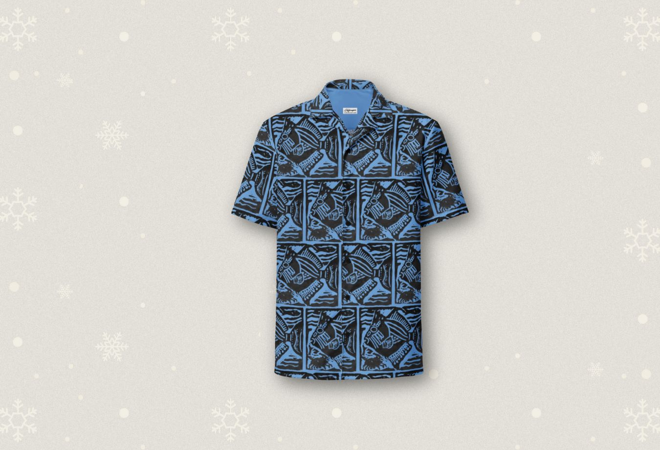 Pashas Perch collared shirt Queen Triggerfish