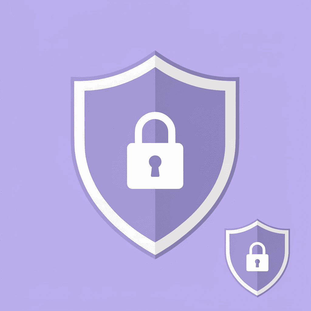  Shield icon representing data safety and security protection