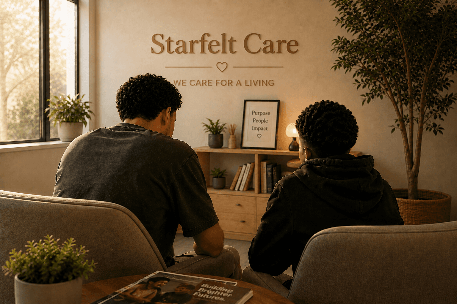 Starfelt Care mentor with a young person
