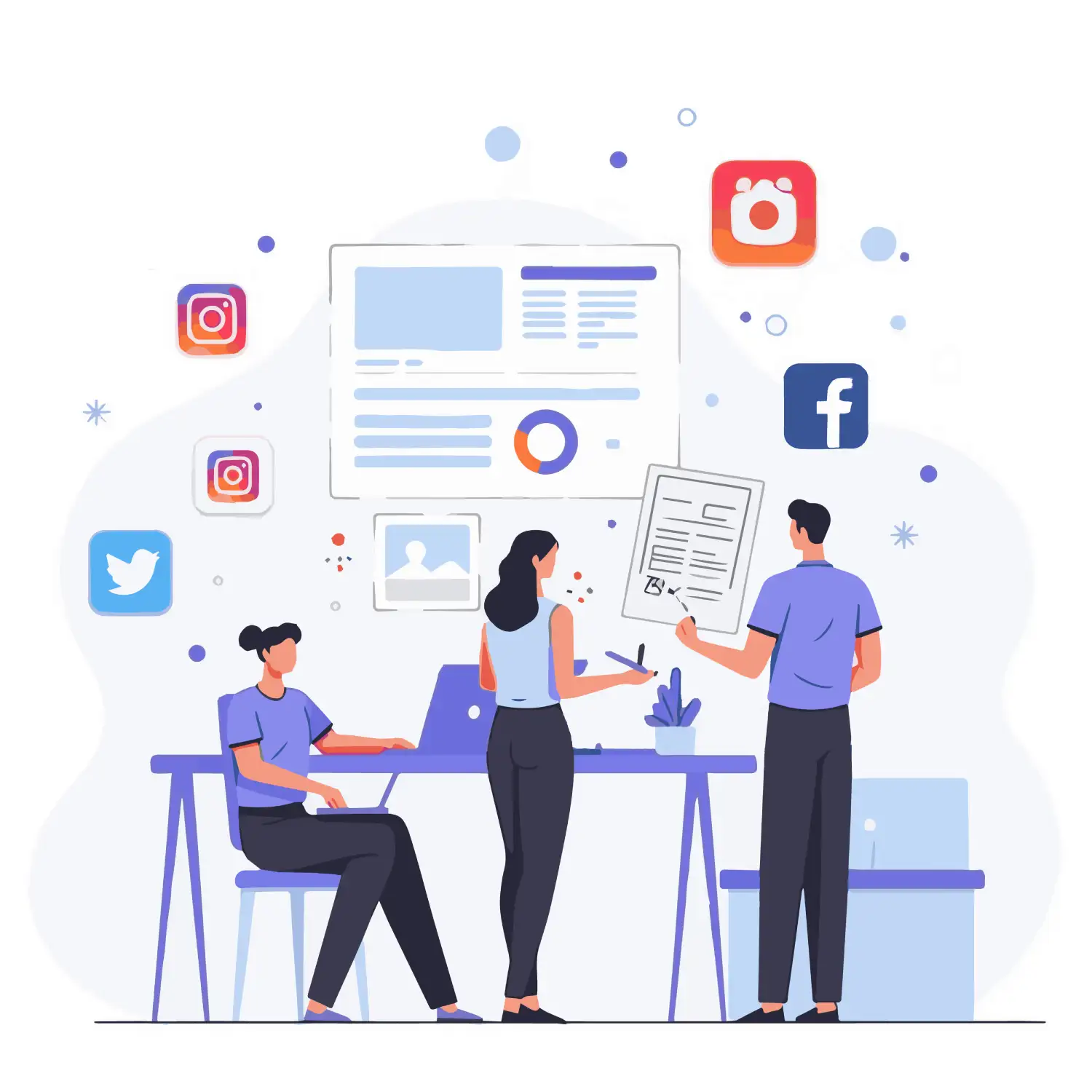 Social Media Intern Icon