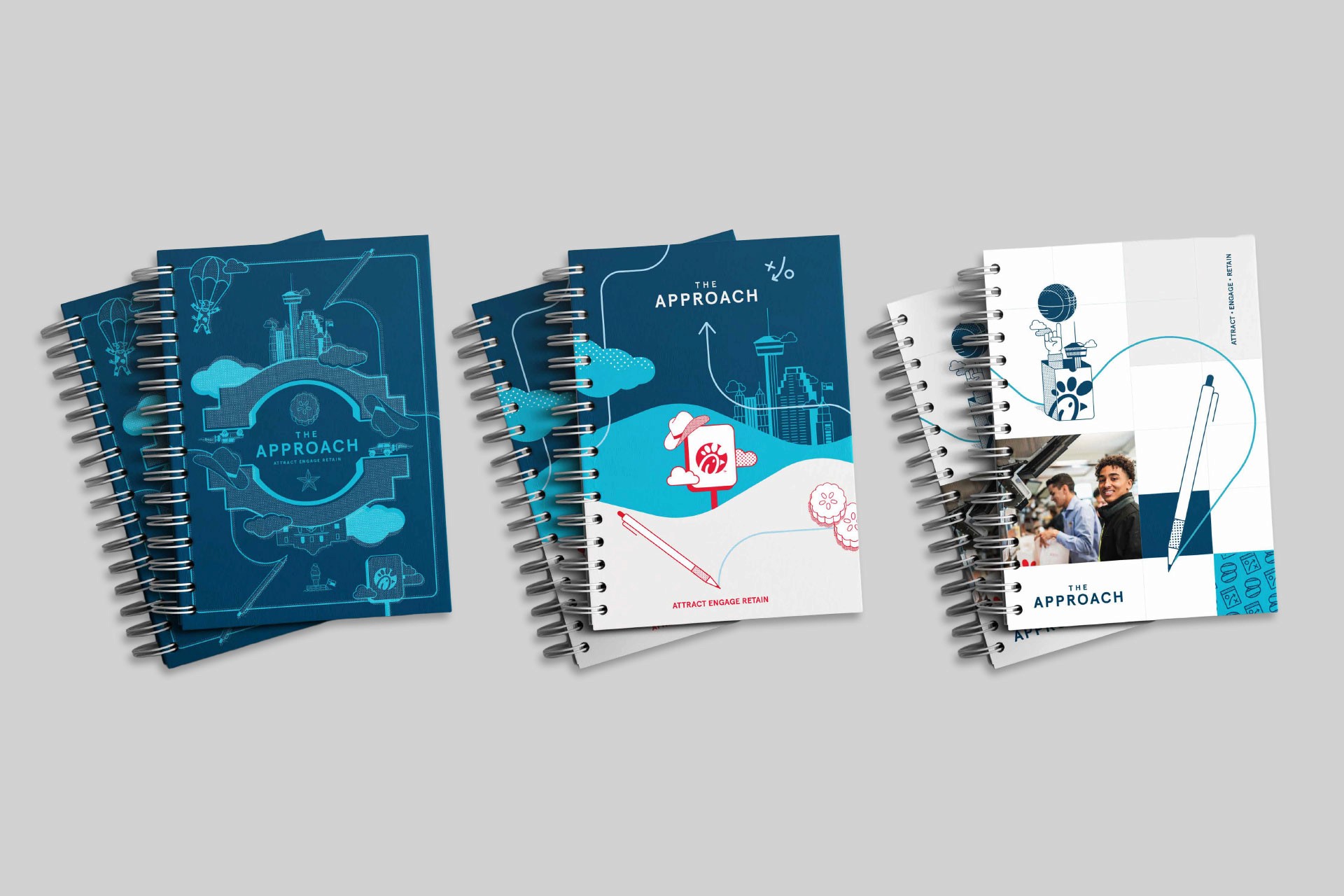 The Iterative Process. Exploring the "Future-Proof" vision through three distinct conceptual paths: Blueprint, Illustrative, and Editorial.