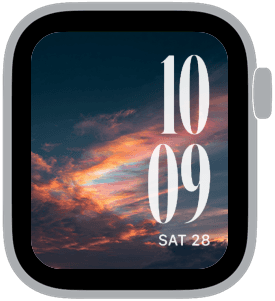 afterglow Apple Watch face preview 5 featuring floral, summer, and spring.