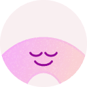 Smiling abstract character