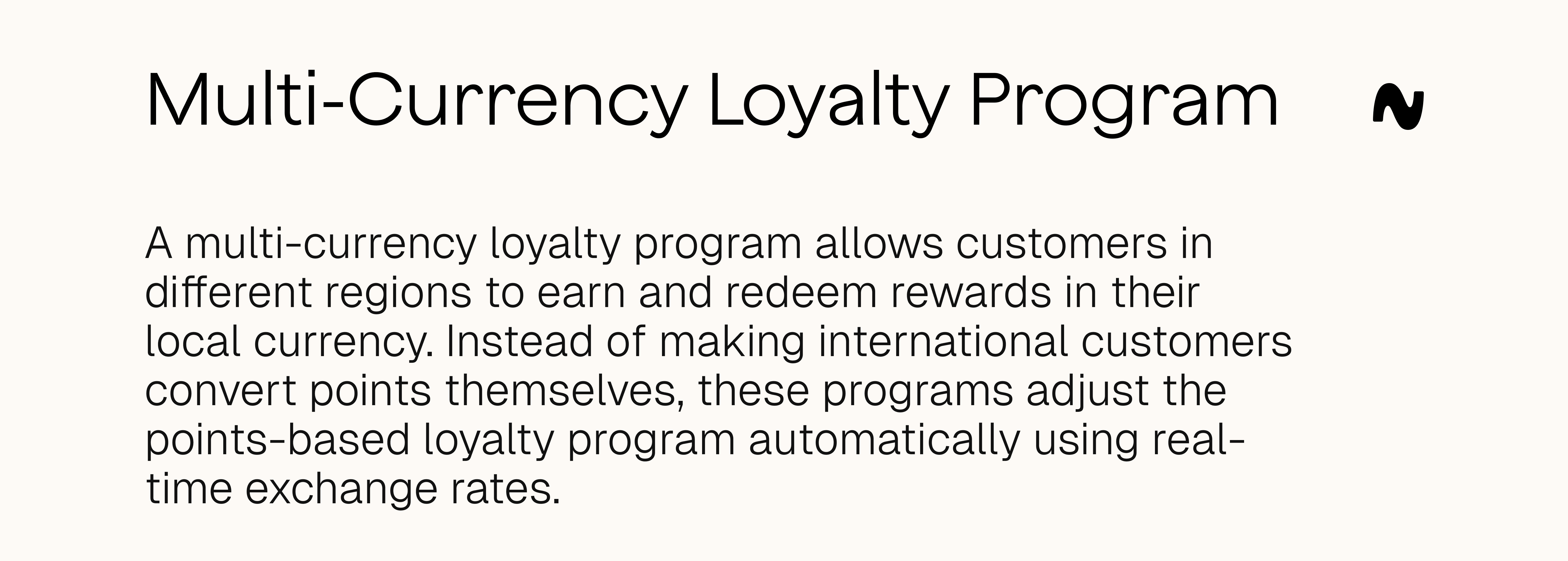 Multicurrency Loyalty program definition
