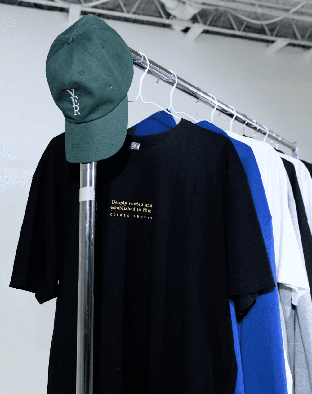 alt="rack of high quality merchandise"