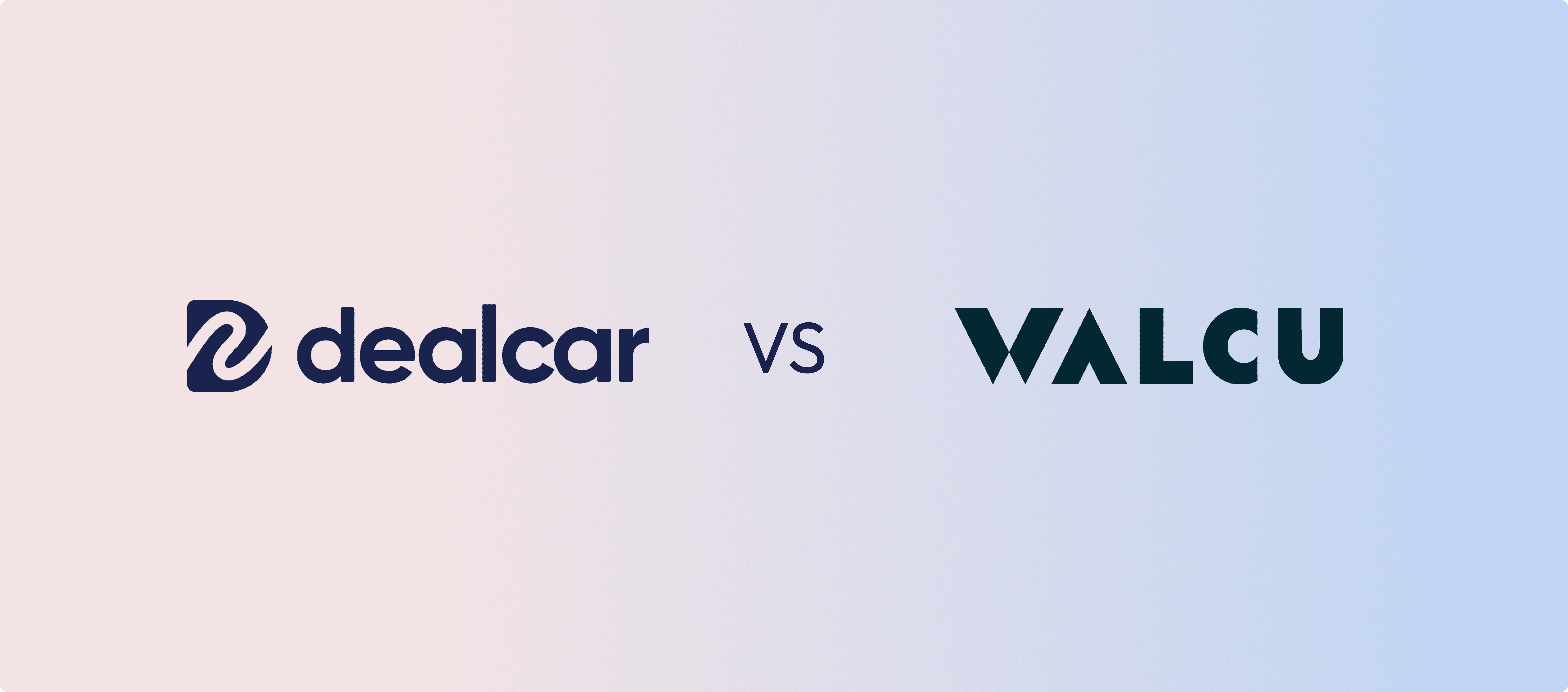 Dealcar vs WALCU: Comparison of two companies. Logo of Dealcar and WALCU.