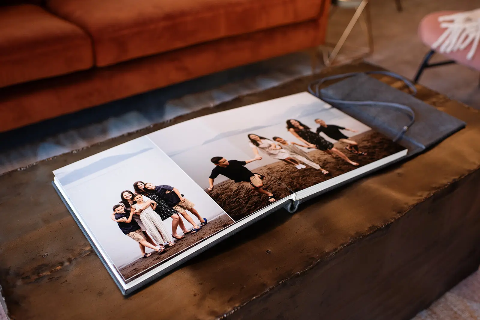Website design shown on a device for a creative, media & arts business