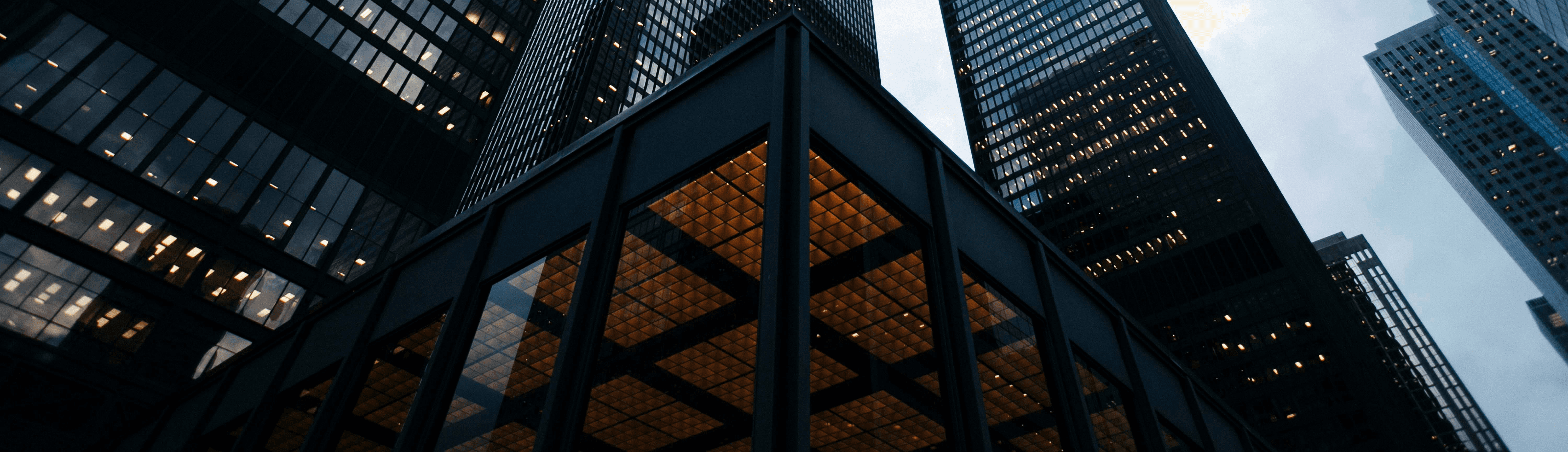 Drone shot of a running track at night
