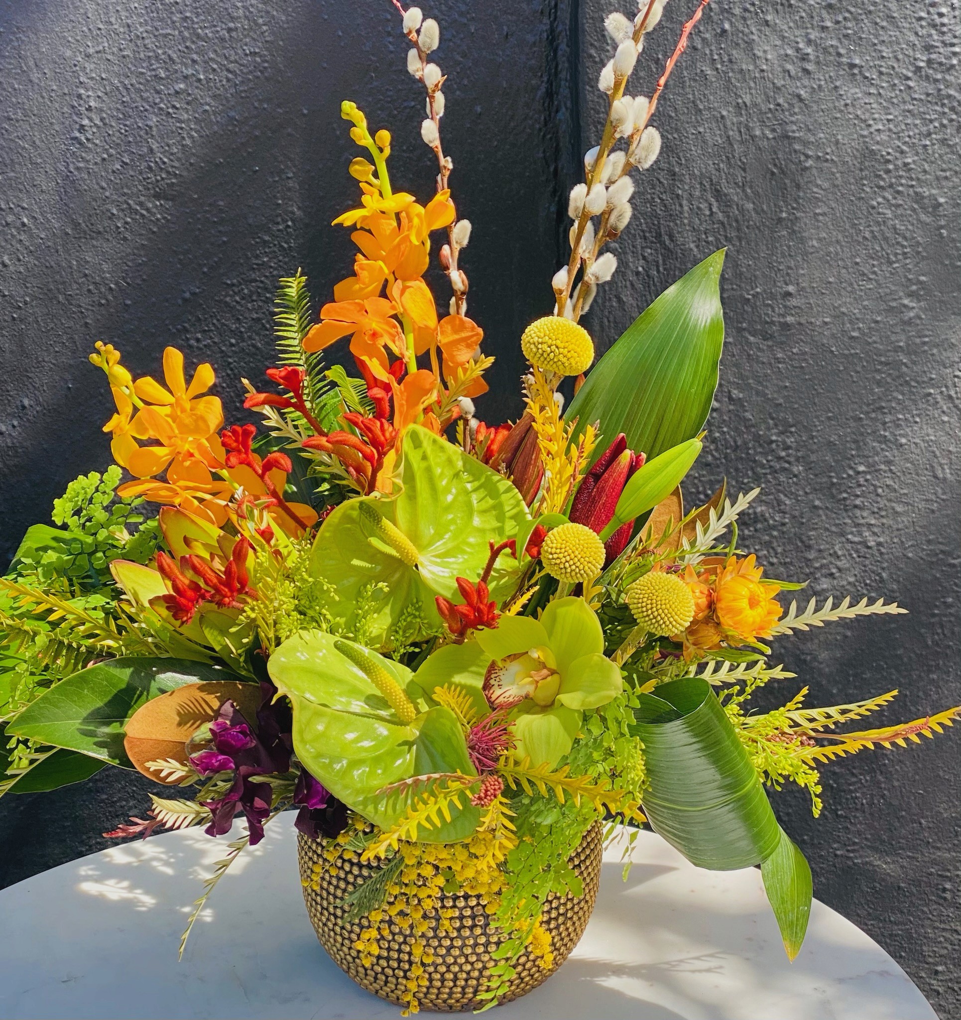 flower bar design studio arrangement