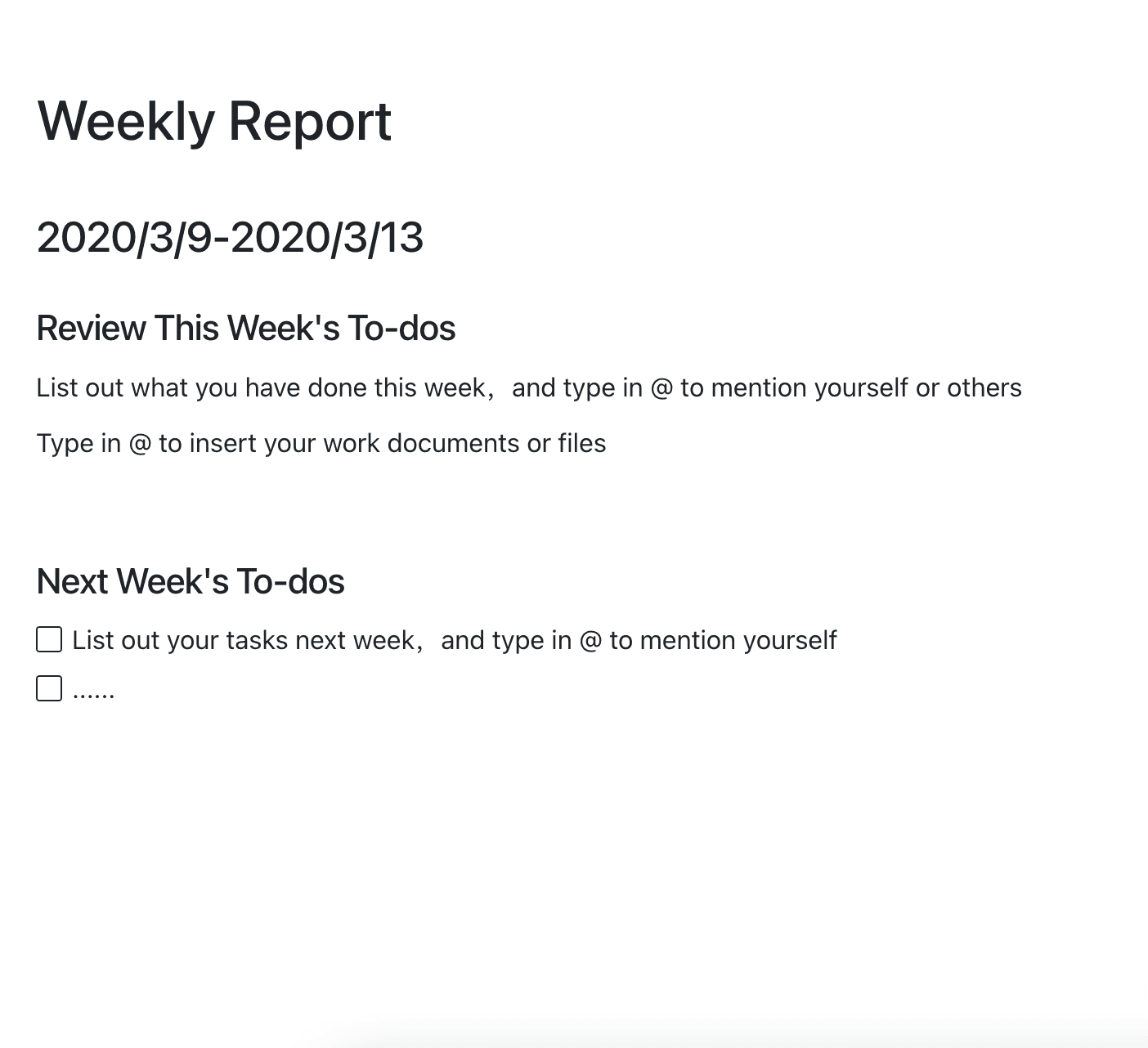 phd weekly report