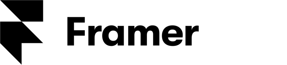 Framer Logo in schwarz mit transparentem Hintergrund
