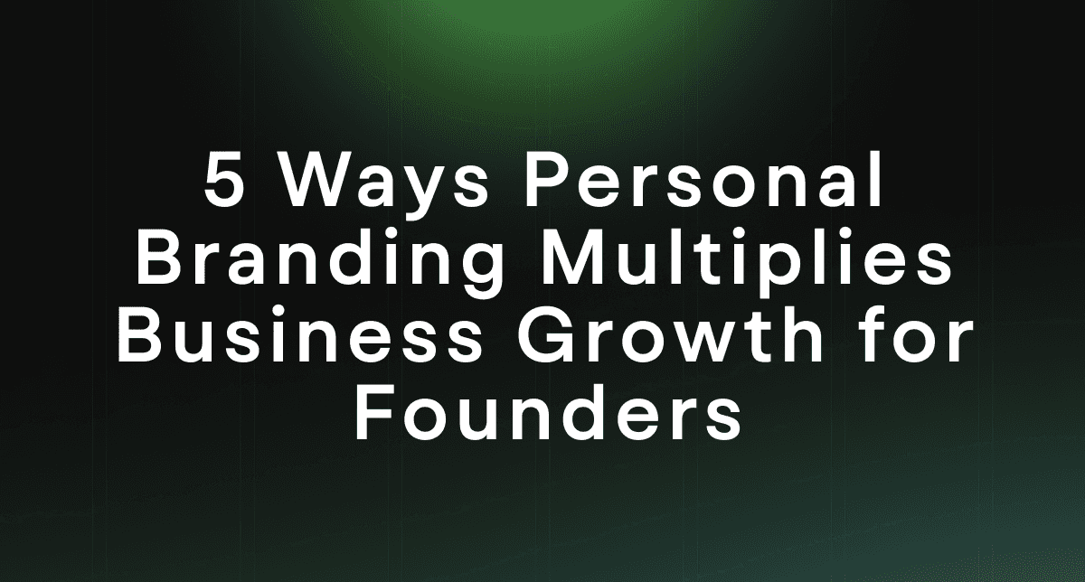 5 Ways Personal Branding