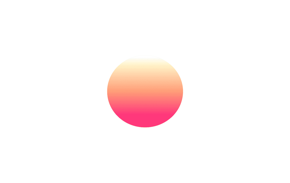 Abstract circular gradient graphic transitioning from warm pink to yellow tones.