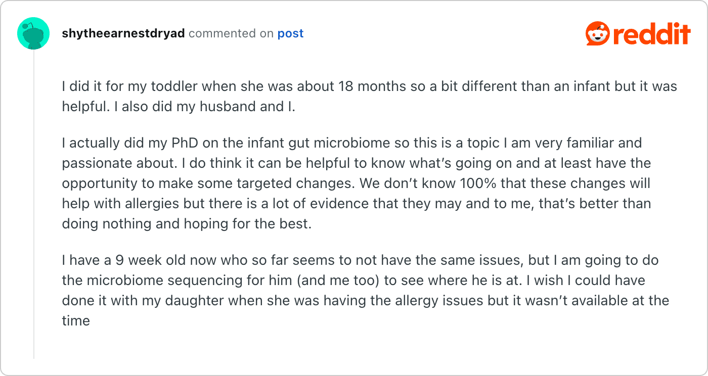 Post on Reddit