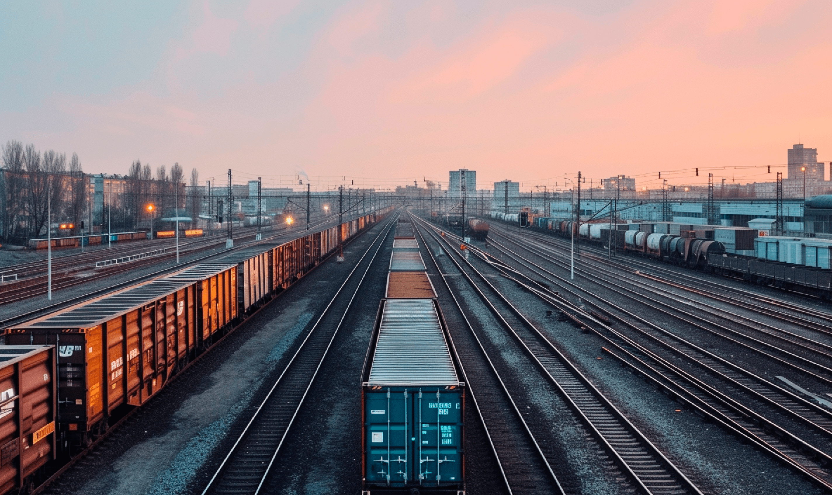 Container trains docks 