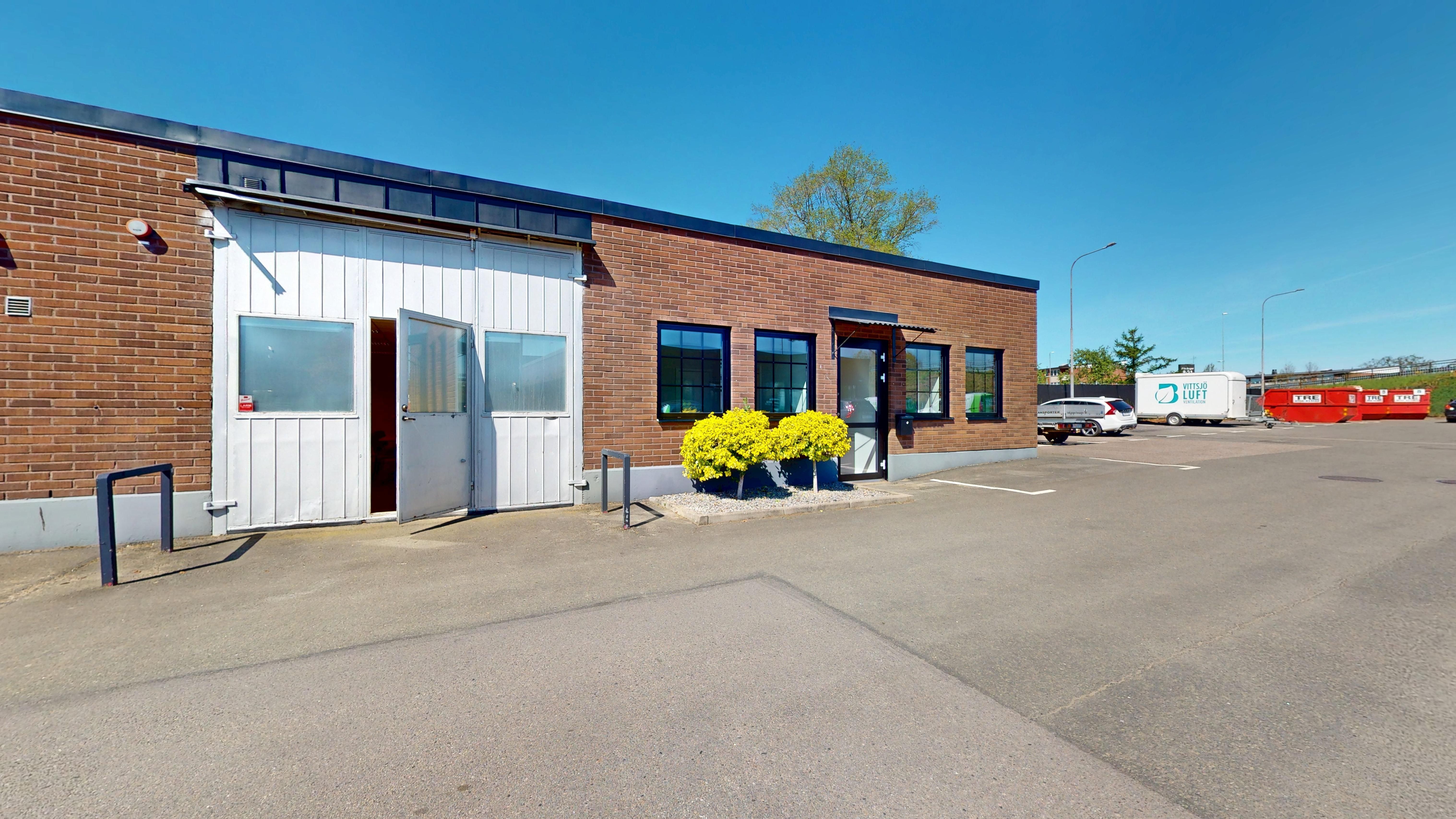 Extern bild av kontoret på Björklundavägen 7 i Hässleholm