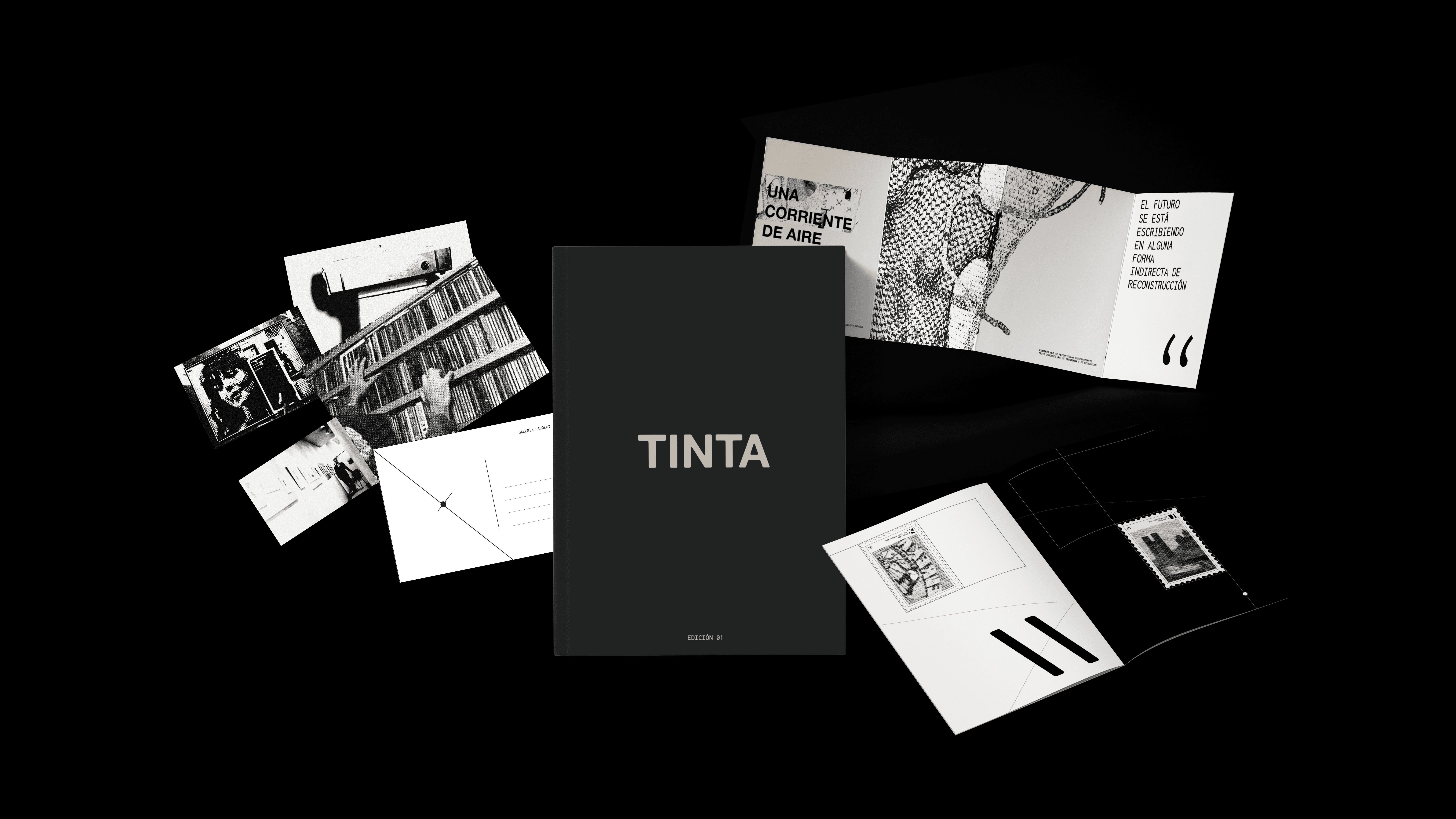 a glass of green paint next to some cards