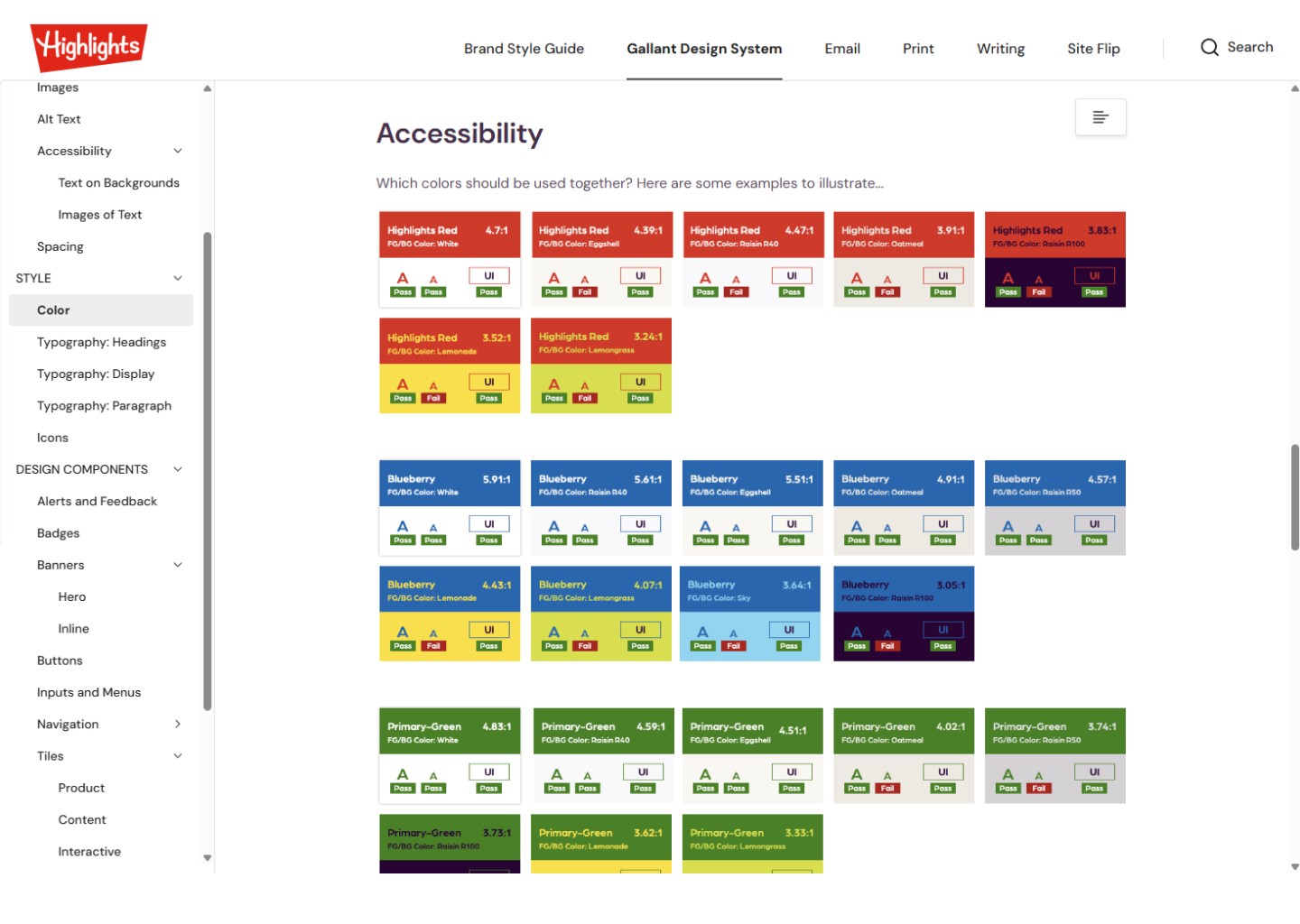 Accessible Color Standards